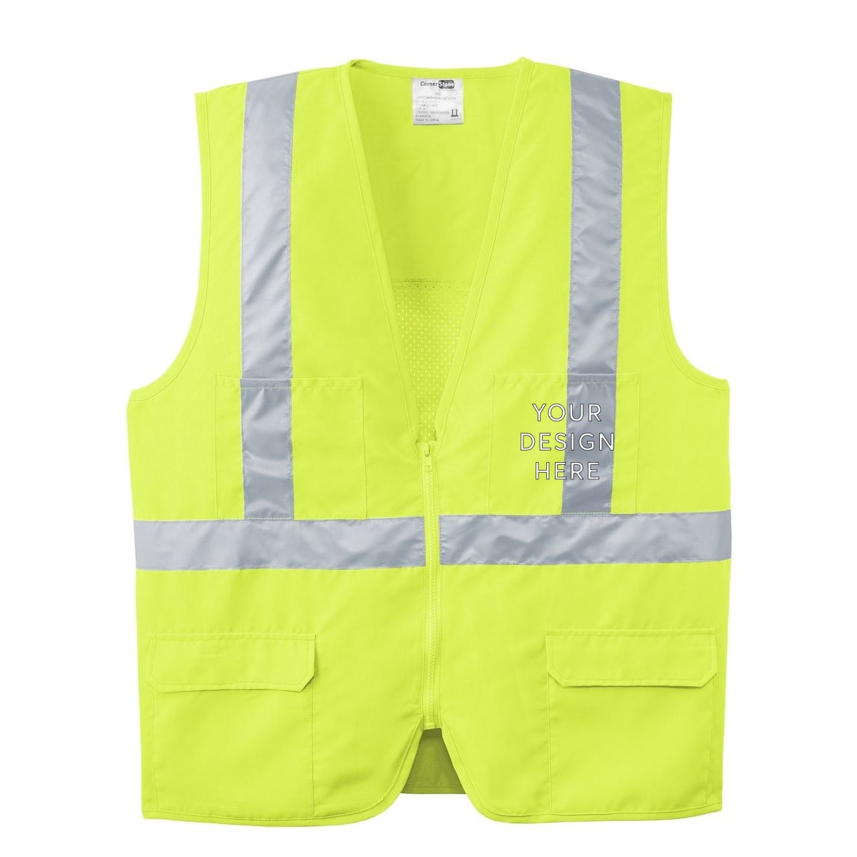CornerStone - ANSI 107 Class 2 Mesh Back Safety Vest