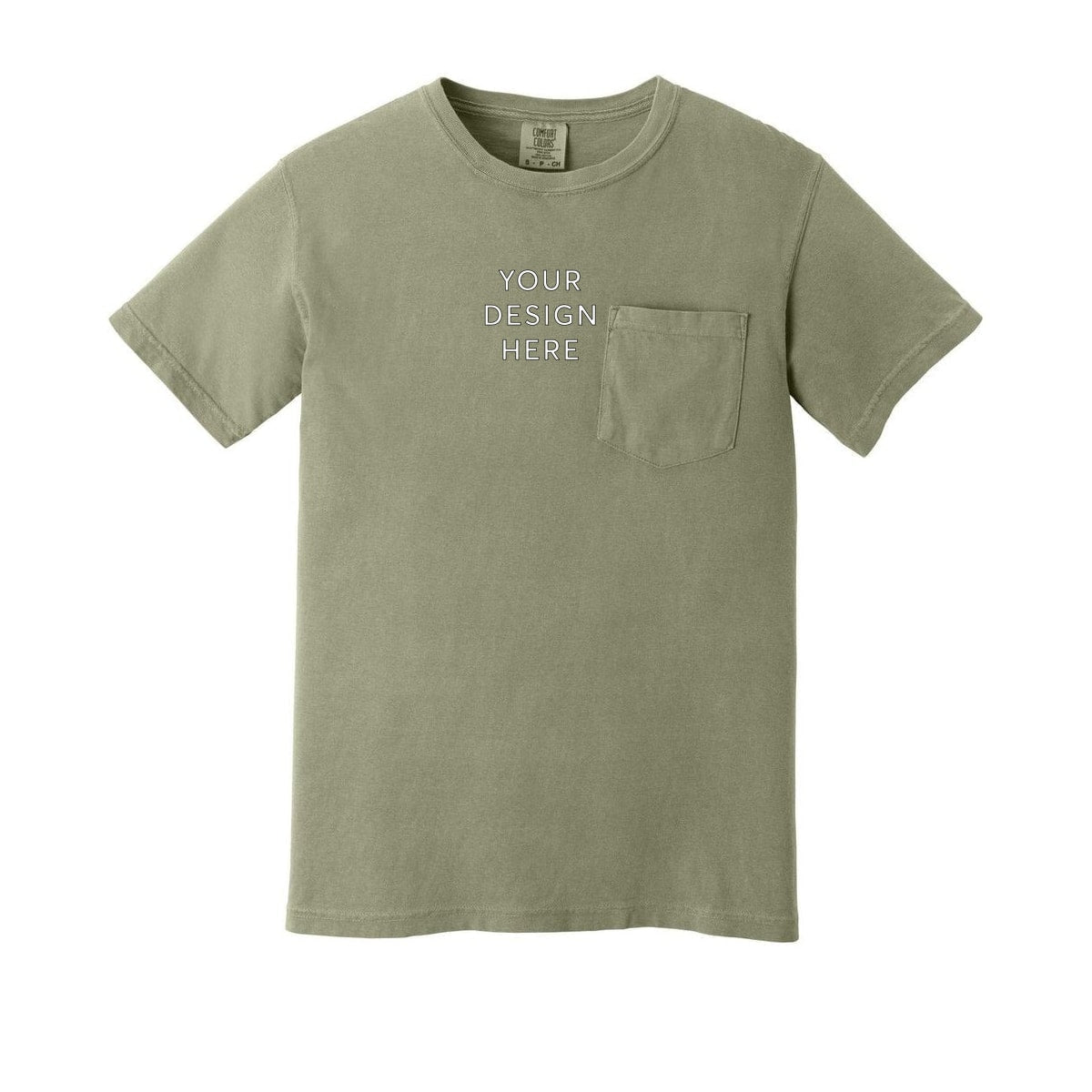 COMFORT COLORS Heavyweight Ring Spun Pocket Tee