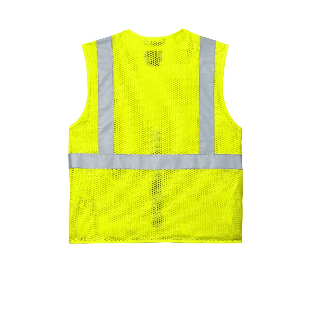 Carhartt ANSI Class 2 Mesh Zip-Front Vest — Brite Lime (Back)