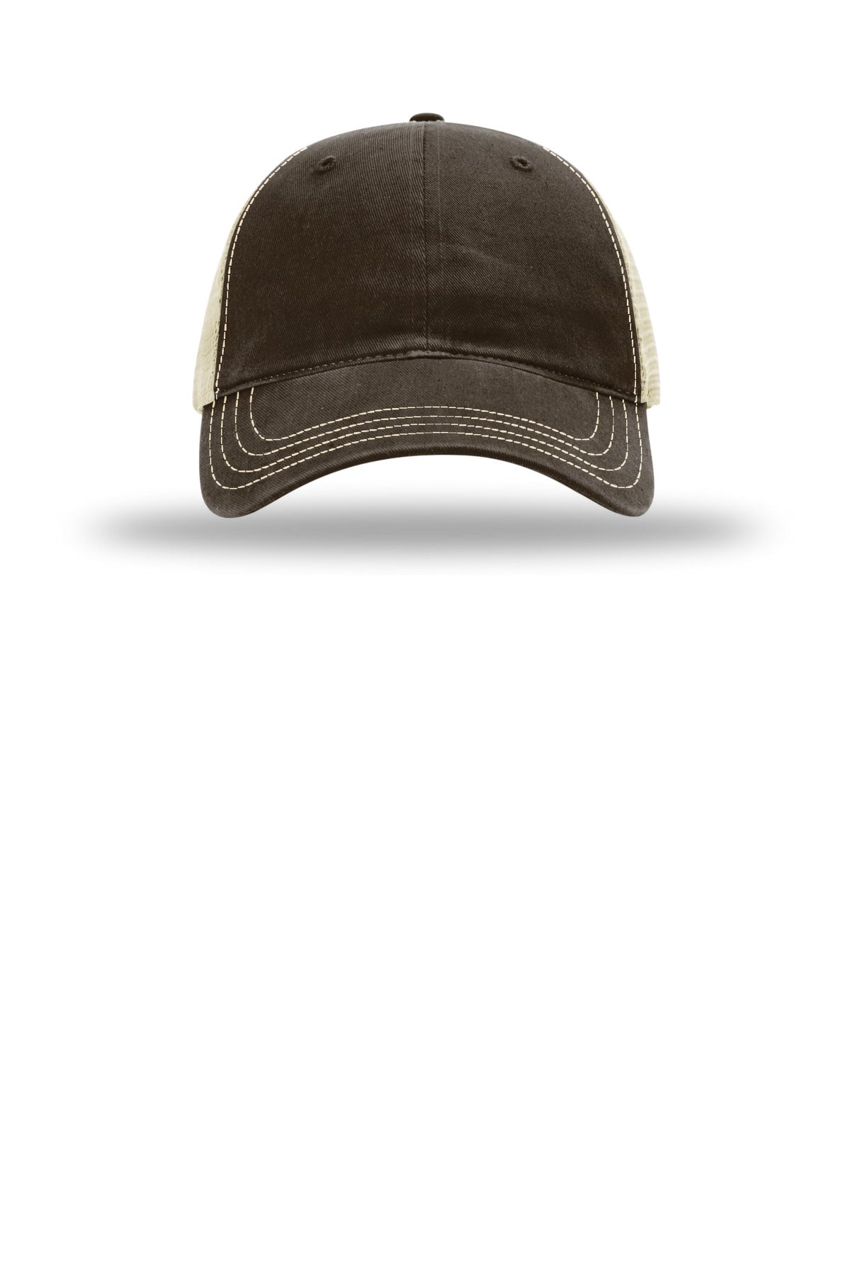 Richardson Garment Washed Trucker Cap 111 — Brown/ Khaki