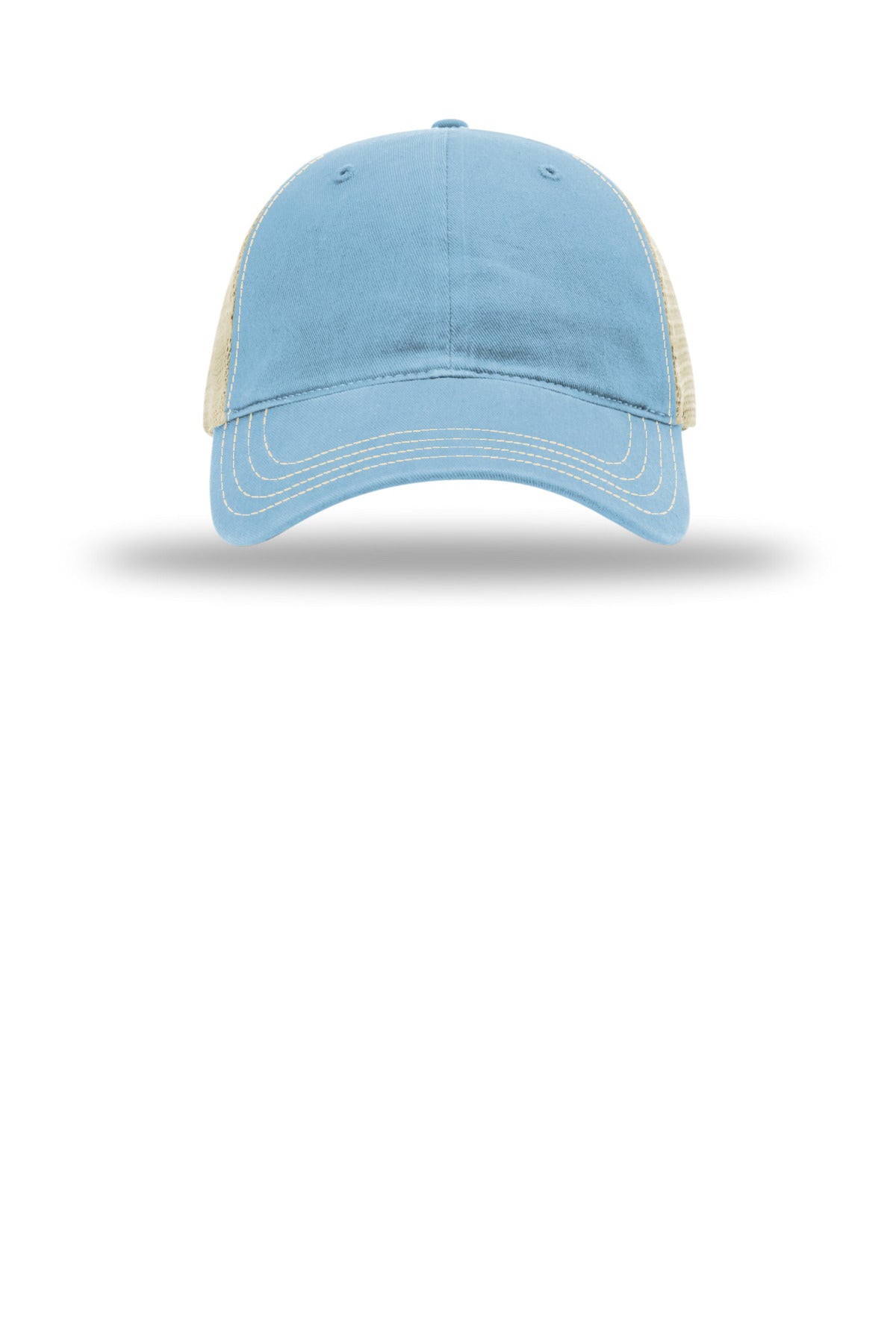 Richardson Garment Washed Trucker Cap 111 — Columbia Blue/ Khaki