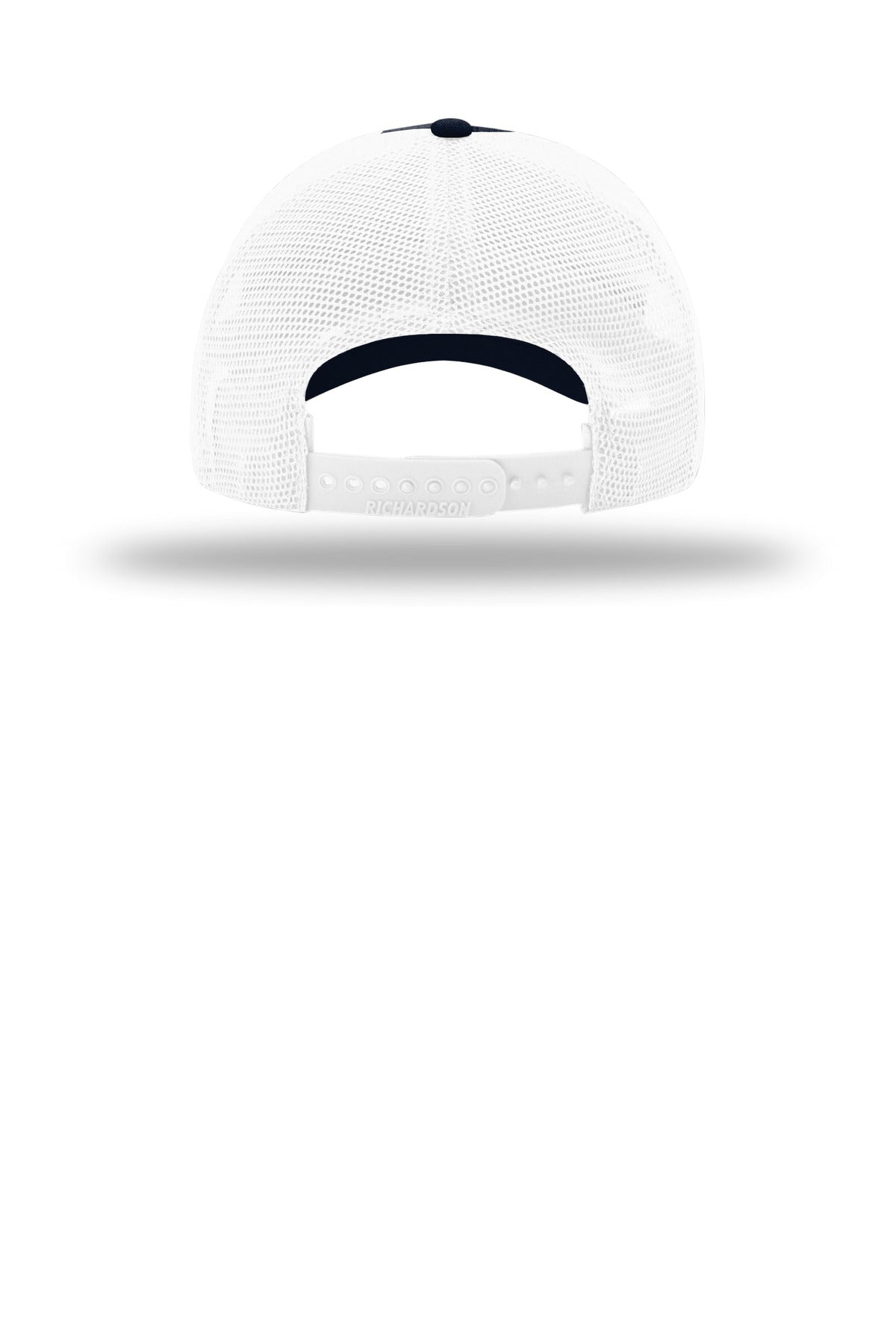 Richardson Garment Washed Trucker Cap 111 — Navy/ White (Back)