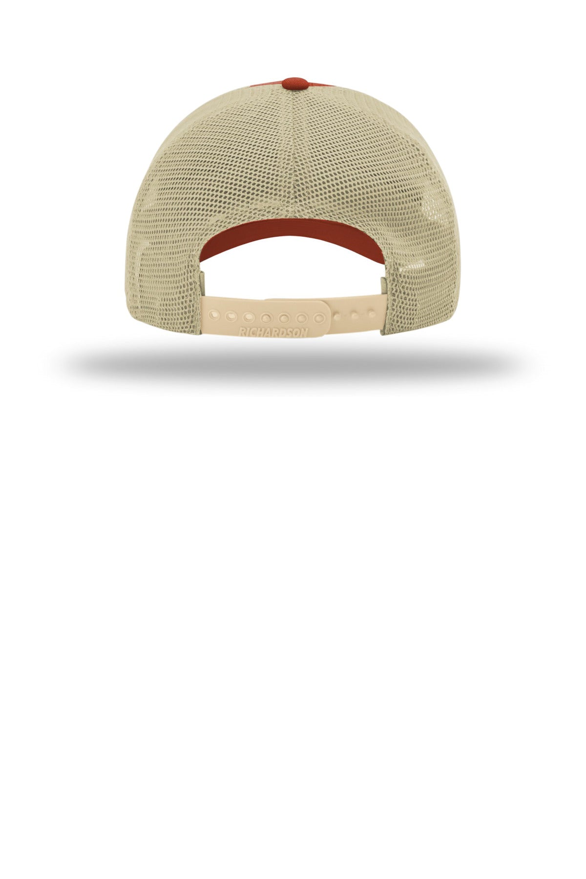 Richardson Garment Washed Trucker Cap 111 — T Orange/ Khaki (Back)