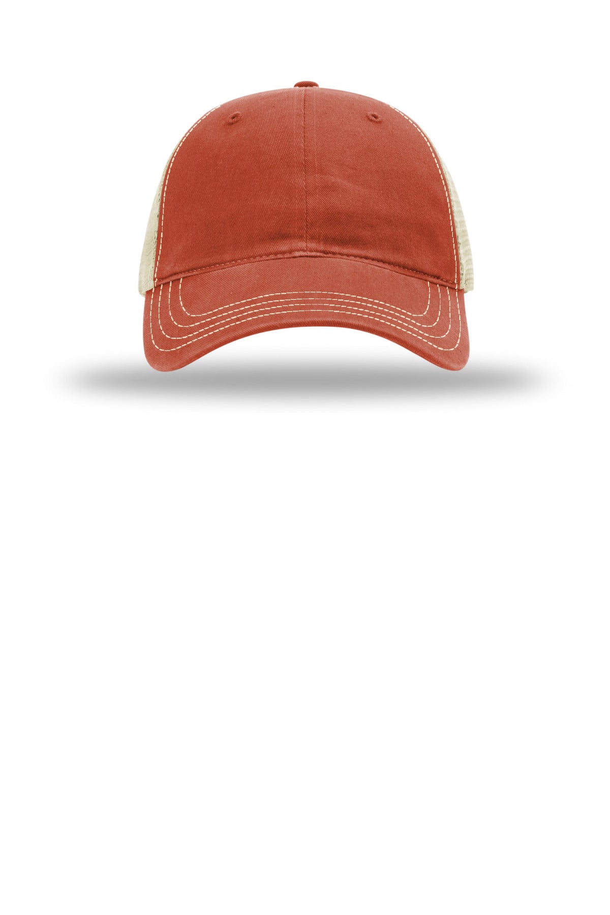 Richardson Garment Washed Trucker Cap 111 — T Orange/ Khaki