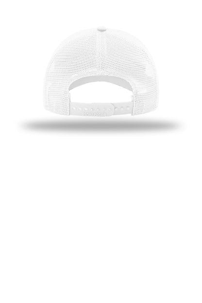 Richardson Garment Washed Trucker Cap 111 — White (Back)