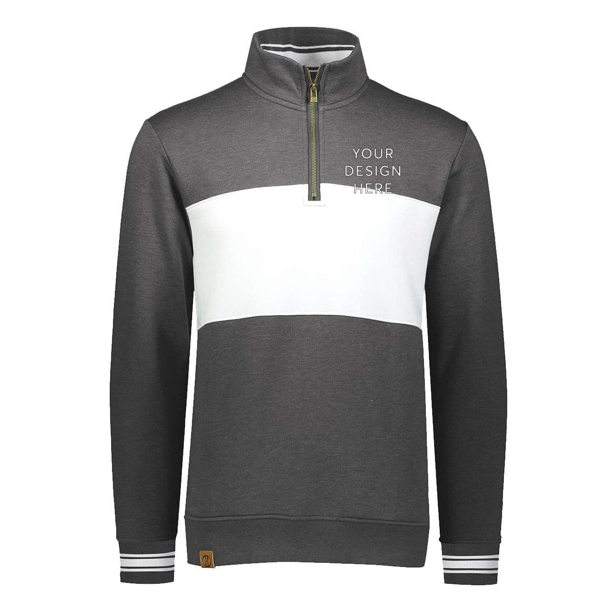 Ivy League Fleece Colorblocked Quarter-Zip Sweatshirt