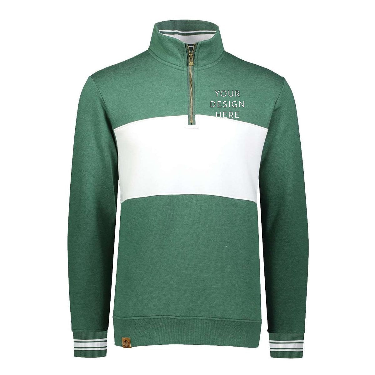Ivy League Fleece Colorblocked Quarter-Zip Sweatshirt