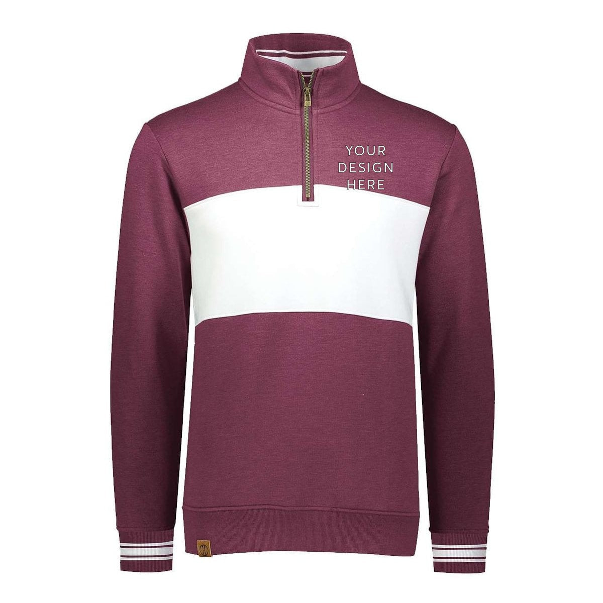 Ivy League Fleece Colorblocked Quarter-Zip Sweatshirt