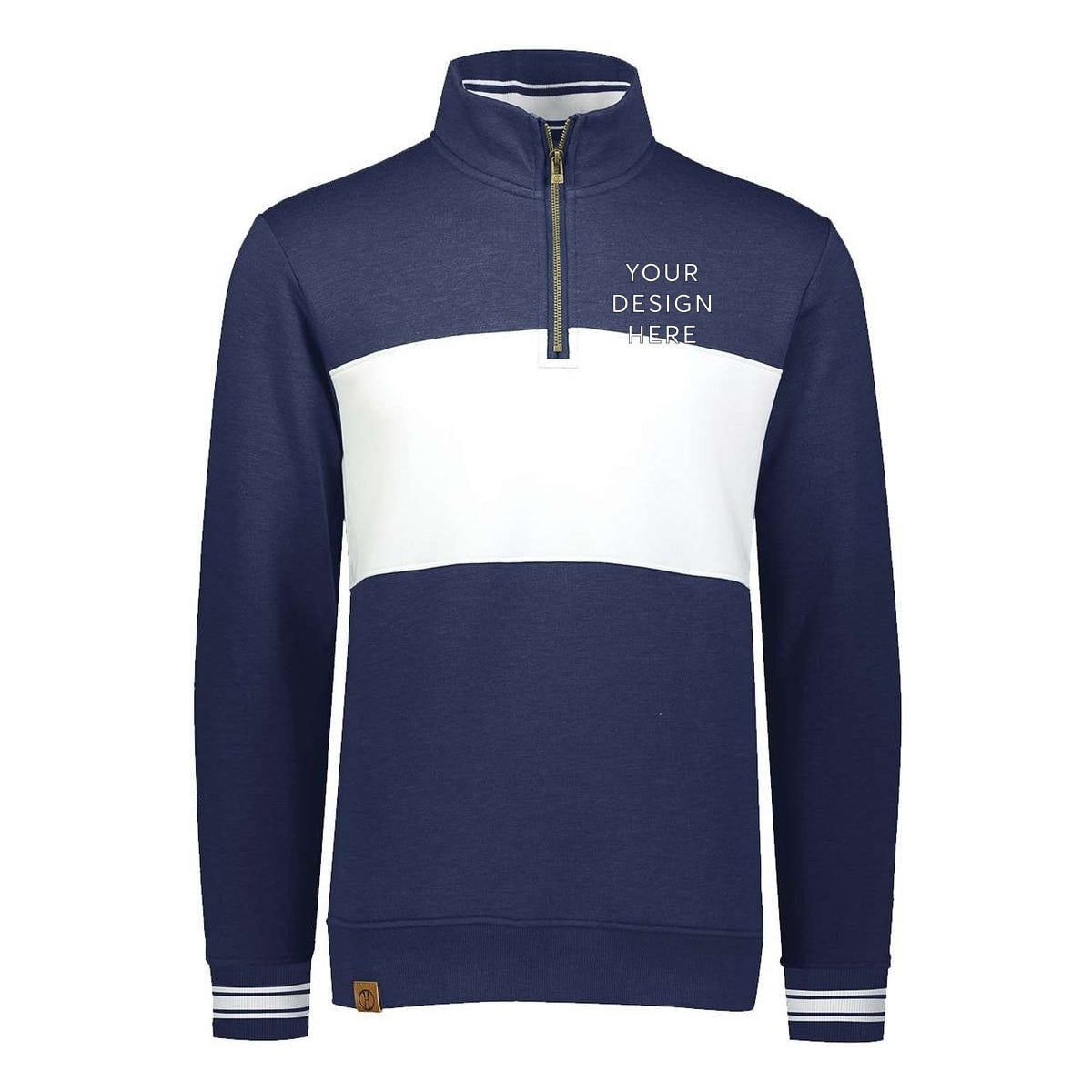Ivy League Fleece Colorblocked Quarter-Zip Sweatshirt