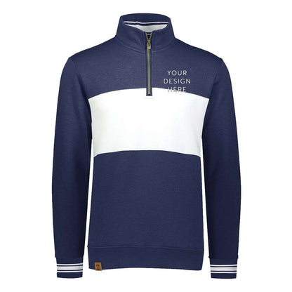 Ivy League Fleece Colorblocked Quarter-Zip Sweatshirt