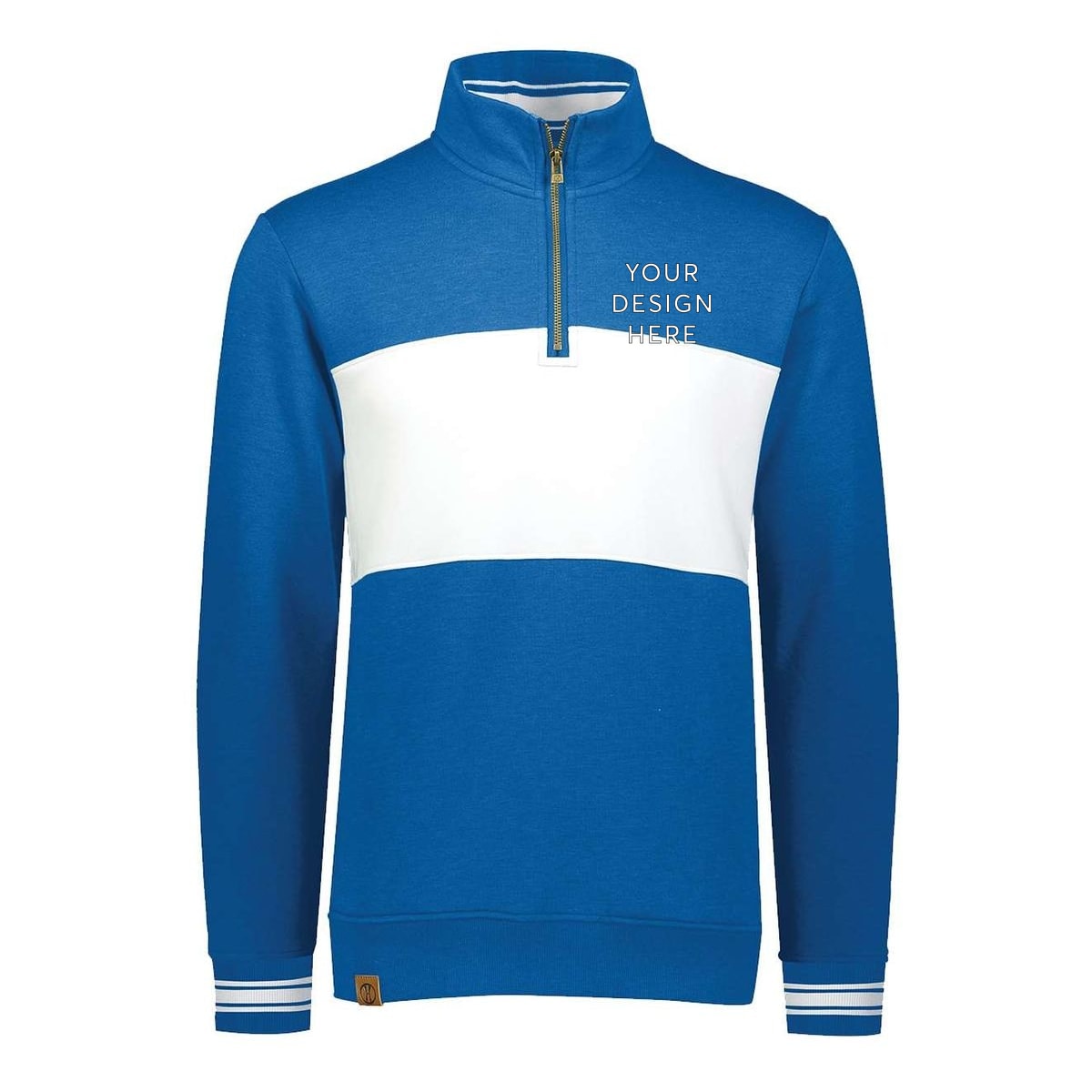 Ivy League Fleece Colorblocked Quarter-Zip Sweatshirt