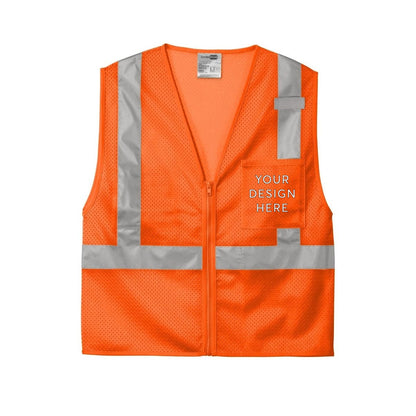 CornerStone ANSI 107 Class 2 Mesh Zippered Vest