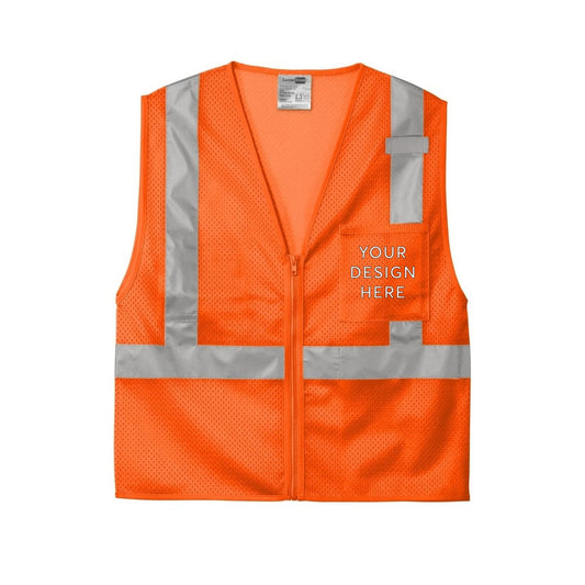 CornerStone ANSI 107 Class 2 Mesh Zippered Vest