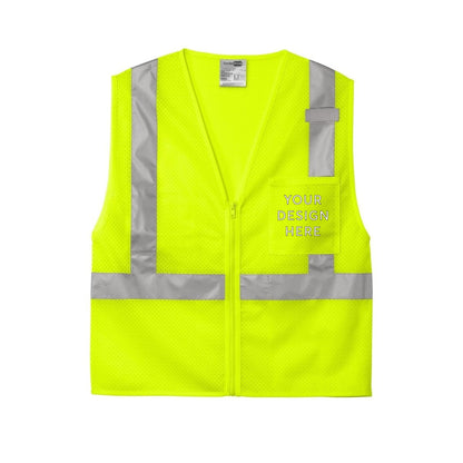 CornerStone ANSI 107 Class 2 Mesh Zippered Vest