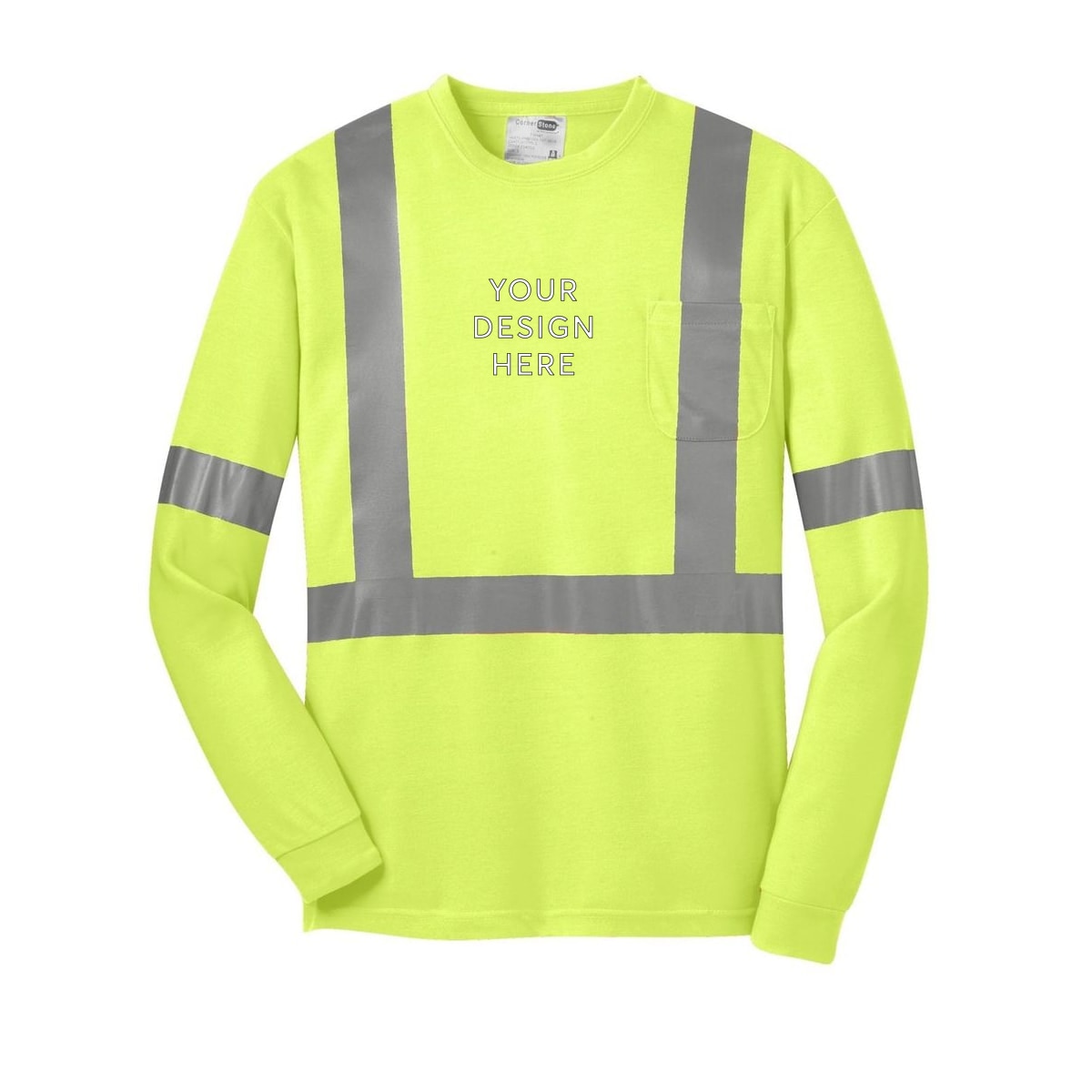 CornerStone ANSI 107 Class 2 Long Sleeve Safety T-Shirt