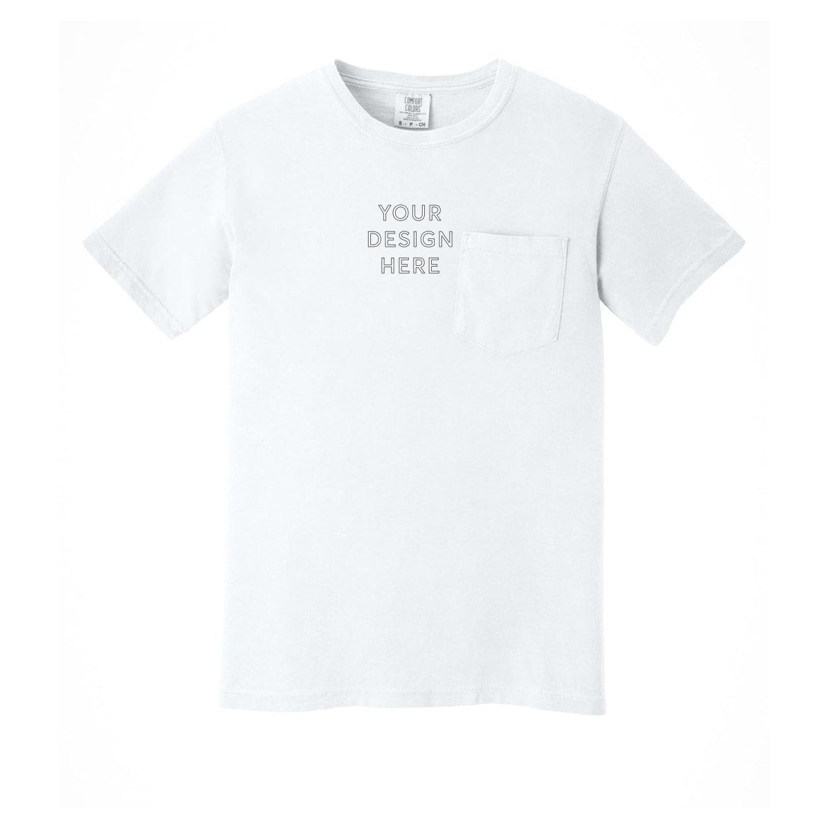COMFORT COLORS Heavyweight Ring Spun Pocket Tee
