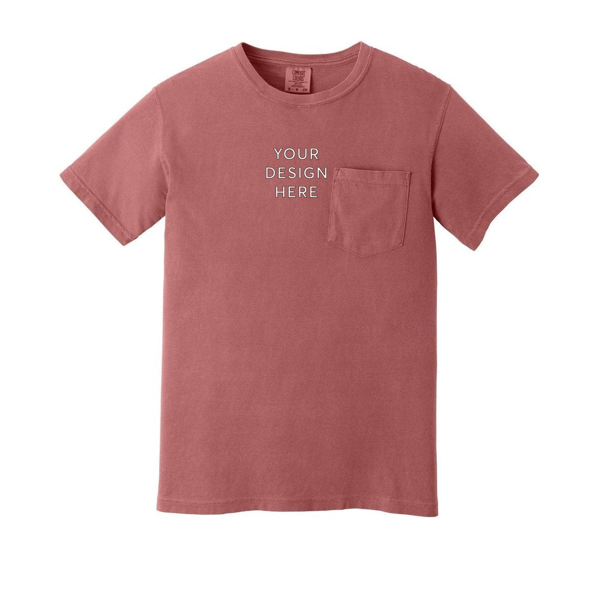 COMFORT COLORS Heavyweight Ring Spun Pocket Tee