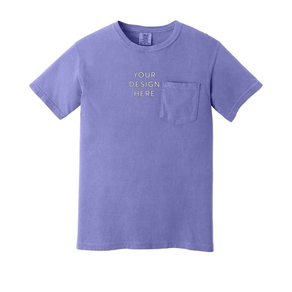 COMFORT COLORS Heavyweight Ring Spun Pocket Tee