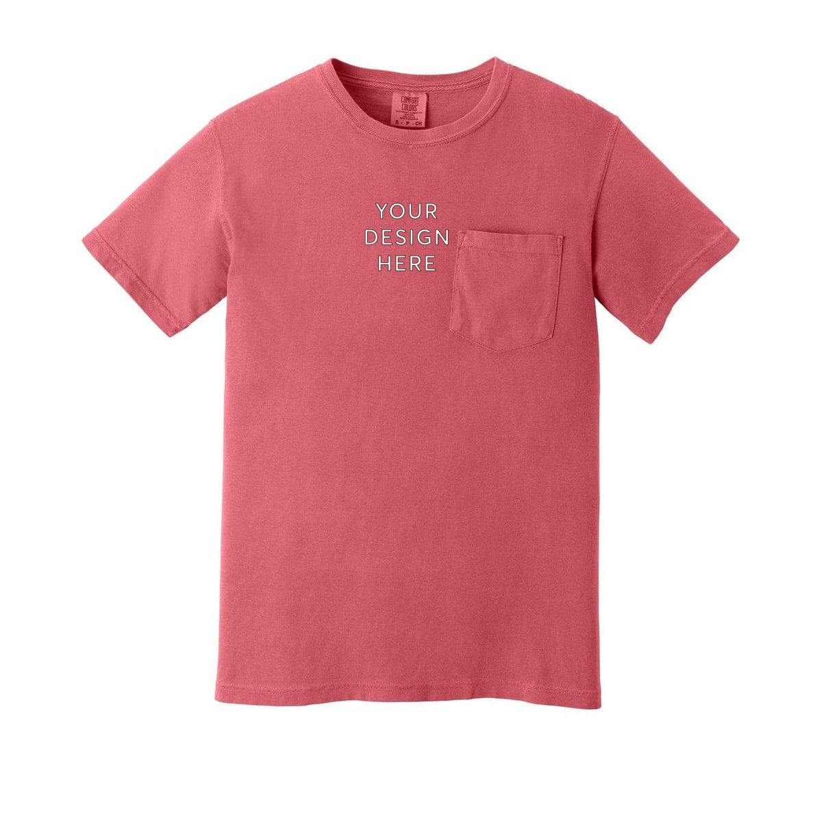 COMFORT COLORS Heavyweight Ring Spun Pocket Tee