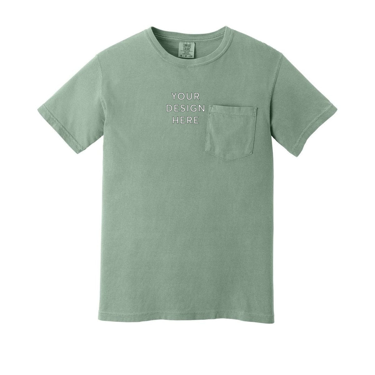 COMFORT COLORS Heavyweight Ring Spun Pocket Tee