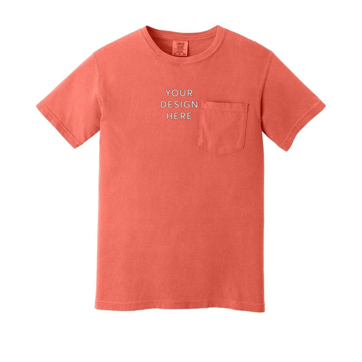 COMFORT COLORS Heavyweight Ring Spun Pocket Tee