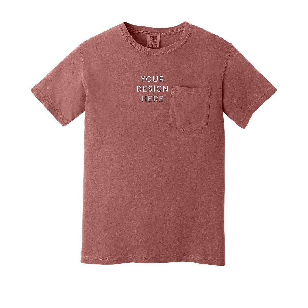 COMFORT COLORS Heavyweight Ring Spun Pocket Tee