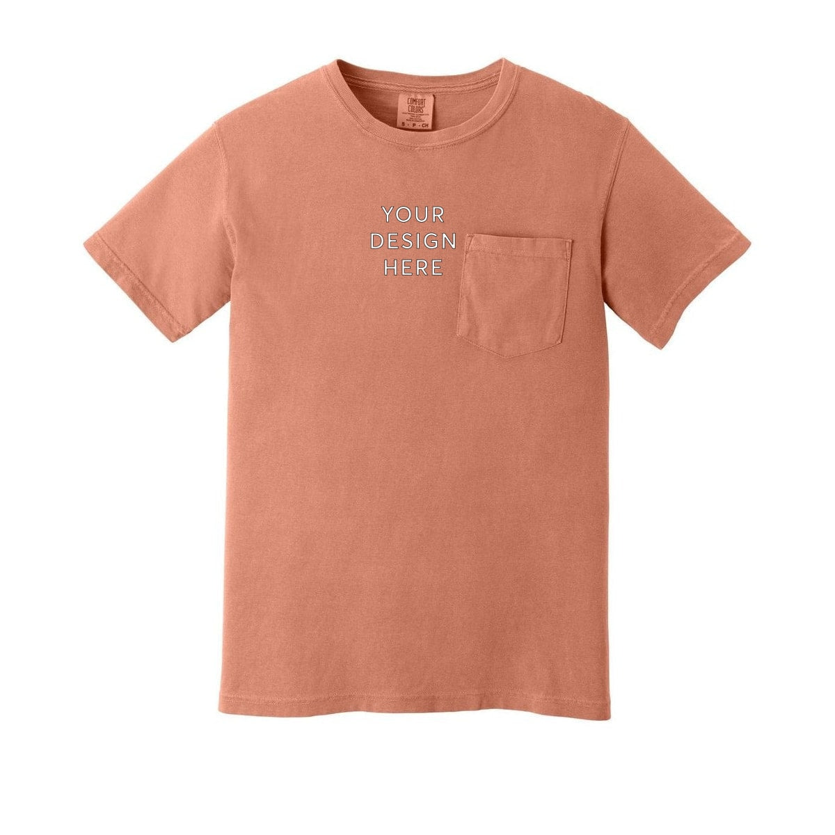 COMFORT COLORS Heavyweight Ring Spun Pocket Tee