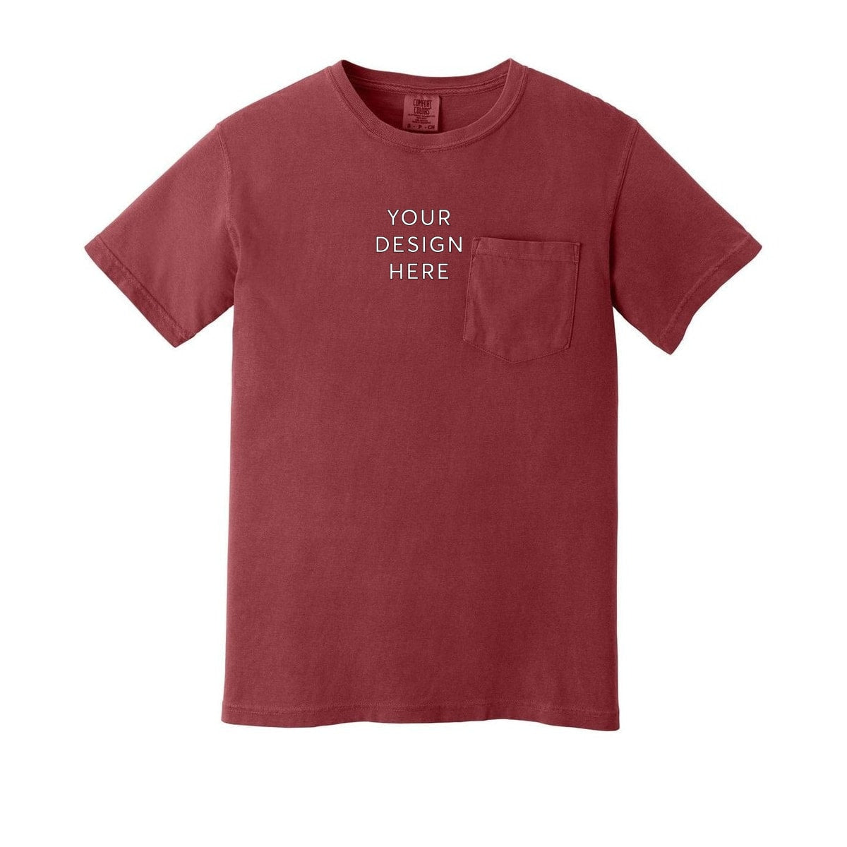 COMFORT COLORS Heavyweight Ring Spun Pocket Tee