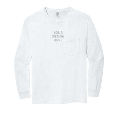 COMFORT COLORS Heavyweight Ring Spun Long Sleeve Pocket Tee