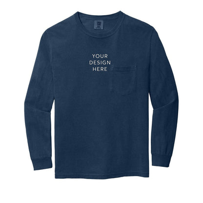 COMFORT COLORS Heavyweight Ring Spun Long Sleeve Pocket Tee