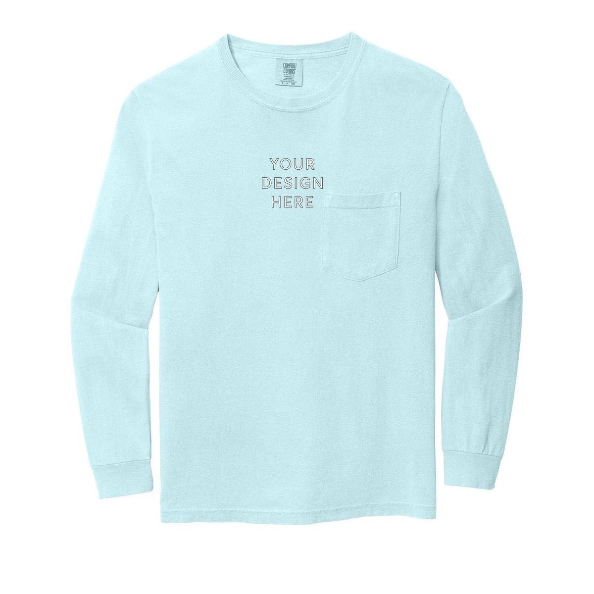 COMFORT COLORS Heavyweight Ring Spun Long Sleeve Pocket Tee