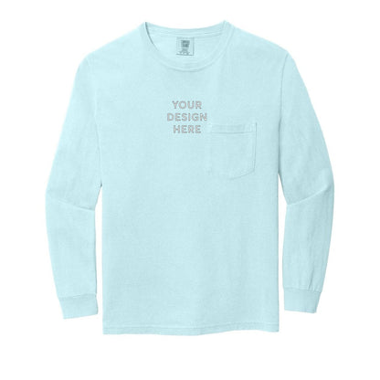 COMFORT COLORS Heavyweight Ring Spun Long Sleeve Pocket Tee