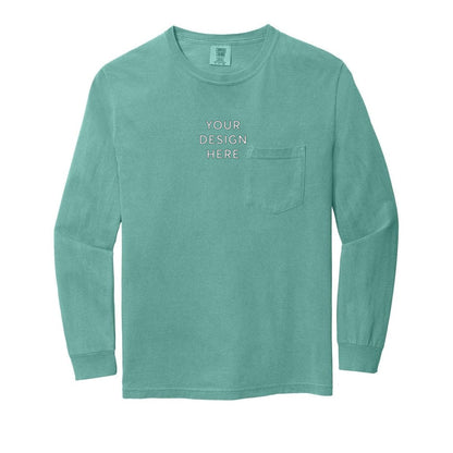 COMFORT COLORS Heavyweight Ring Spun Long Sleeve Pocket Tee