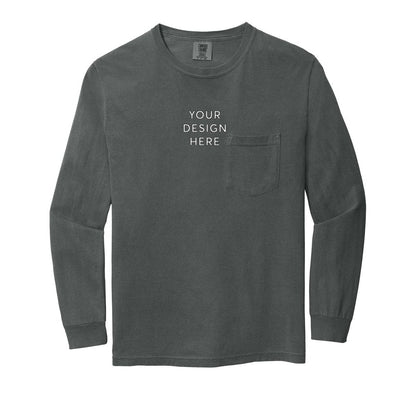 COMFORT COLORS Heavyweight Ring Spun Long Sleeve Pocket Tee