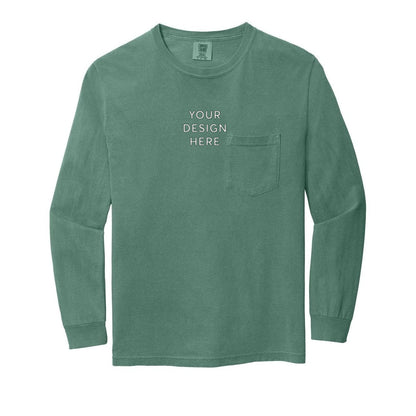 COMFORT COLORS Heavyweight Ring Spun Long Sleeve Pocket Tee