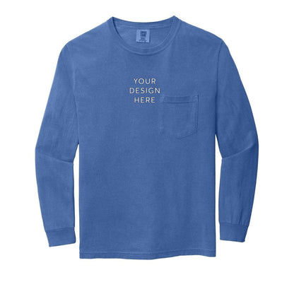 COMFORT COLORS Heavyweight Ring Spun Long Sleeve Pocket Tee