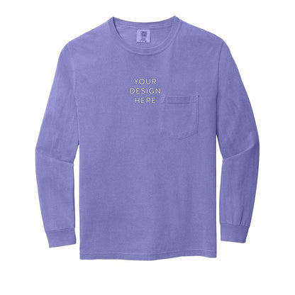 COMFORT COLORS Heavyweight Ring Spun Long Sleeve Pocket Tee