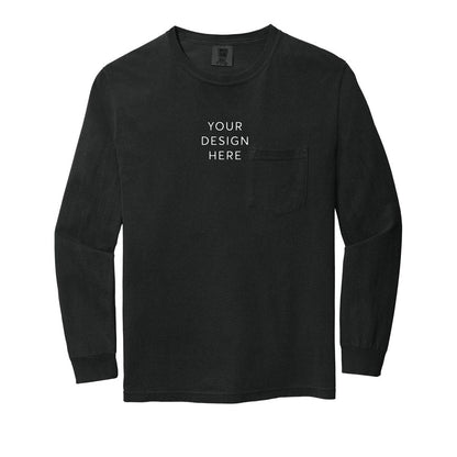 COMFORT COLORS Heavyweight Ring Spun Long Sleeve Pocket Tee