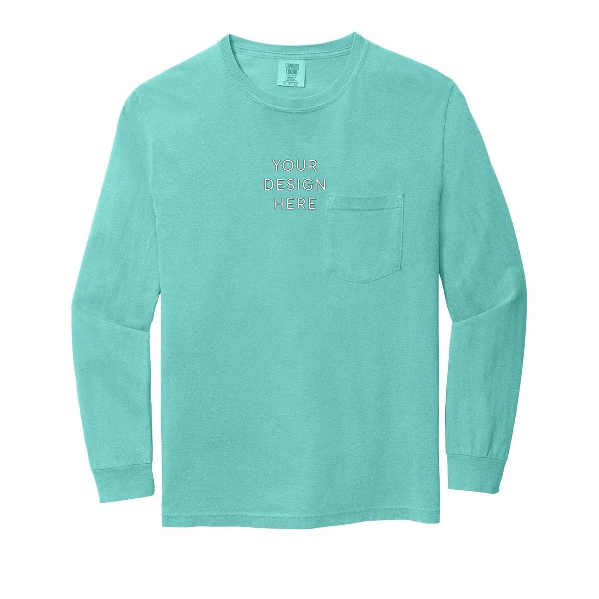 COMFORT COLORS Heavyweight Ring Spun Long Sleeve Pocket Tee