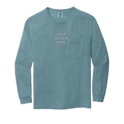 COMFORT COLORS Heavyweight Ring Spun Long Sleeve Pocket Tee