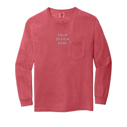 COMFORT COLORS Heavyweight Ring Spun Long Sleeve Pocket Tee