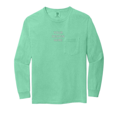 COMFORT COLORS Heavyweight Ring Spun Long Sleeve Pocket Tee