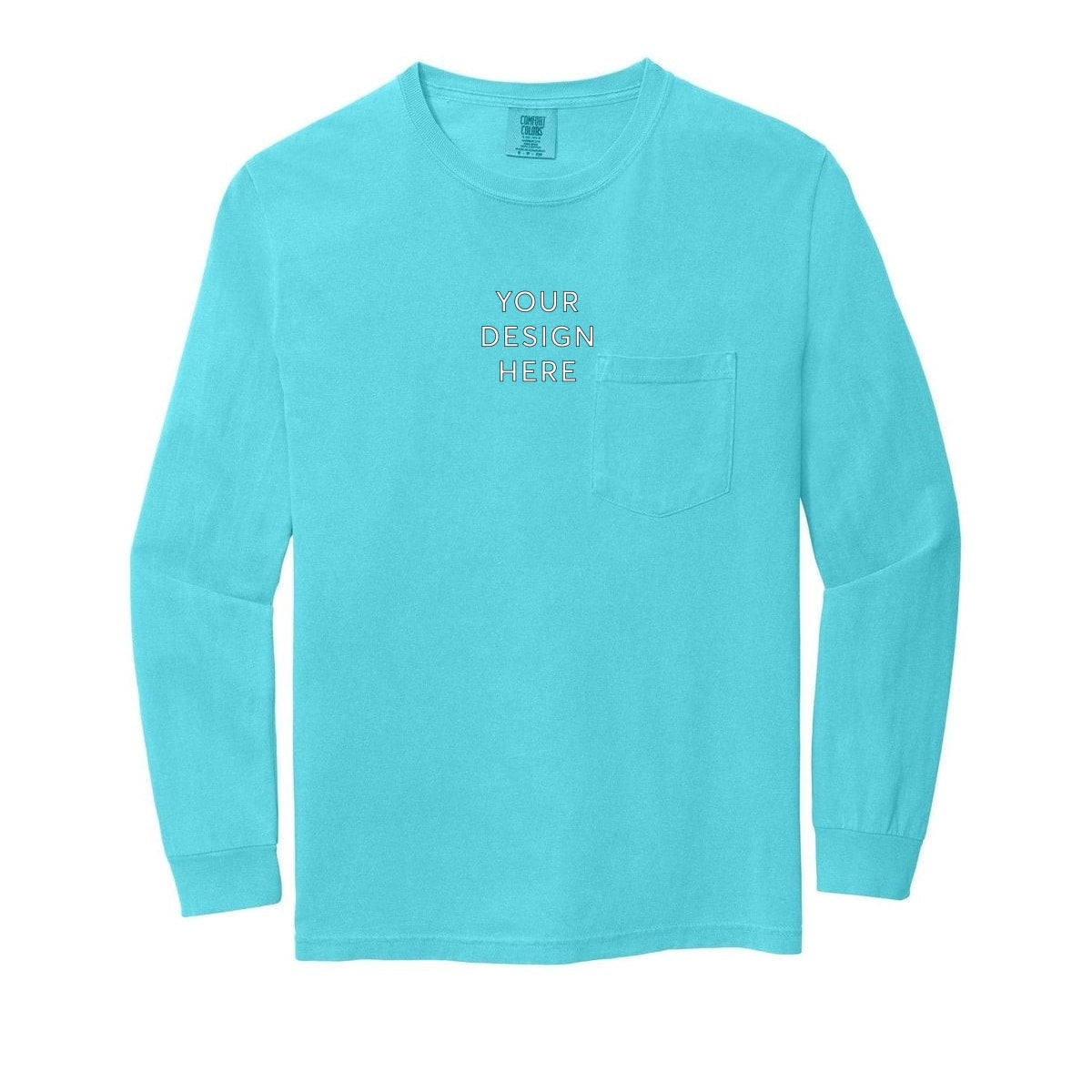 COMFORT COLORS Heavyweight Ring Spun Long Sleeve Pocket Tee