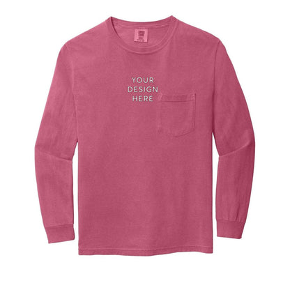 COMFORT COLORS Heavyweight Ring Spun Long Sleeve Pocket Tee