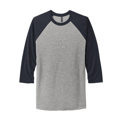 Next Level Apparel Adult Tri-Blend 3/4-Sleeve Raglan Tee