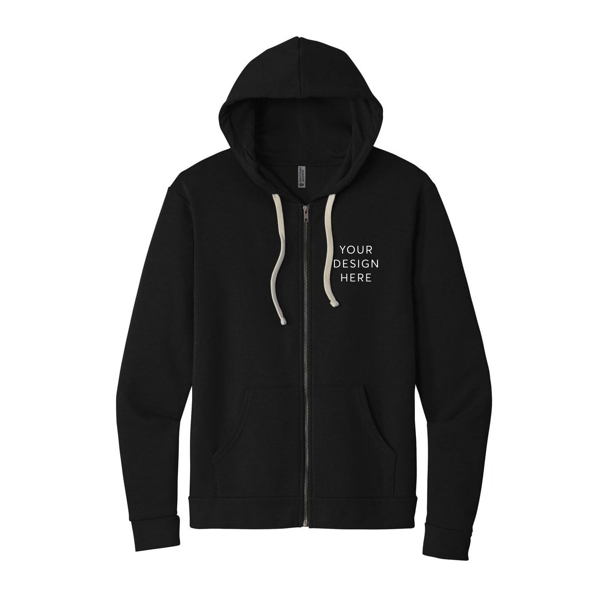 Next Level Apparel Adult Santa Barbara Zip Hoodie