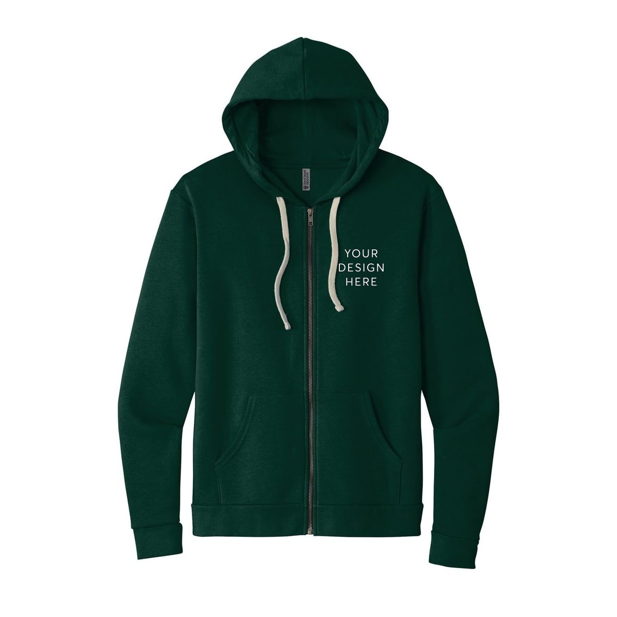 Next Level Apparel Adult Santa Barbara Zip Hoodie