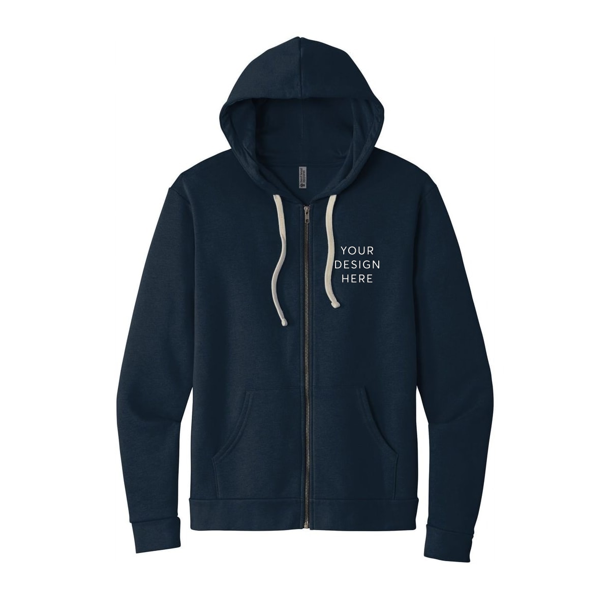 Next Level Apparel Adult Santa Barbara Zip Hoodie