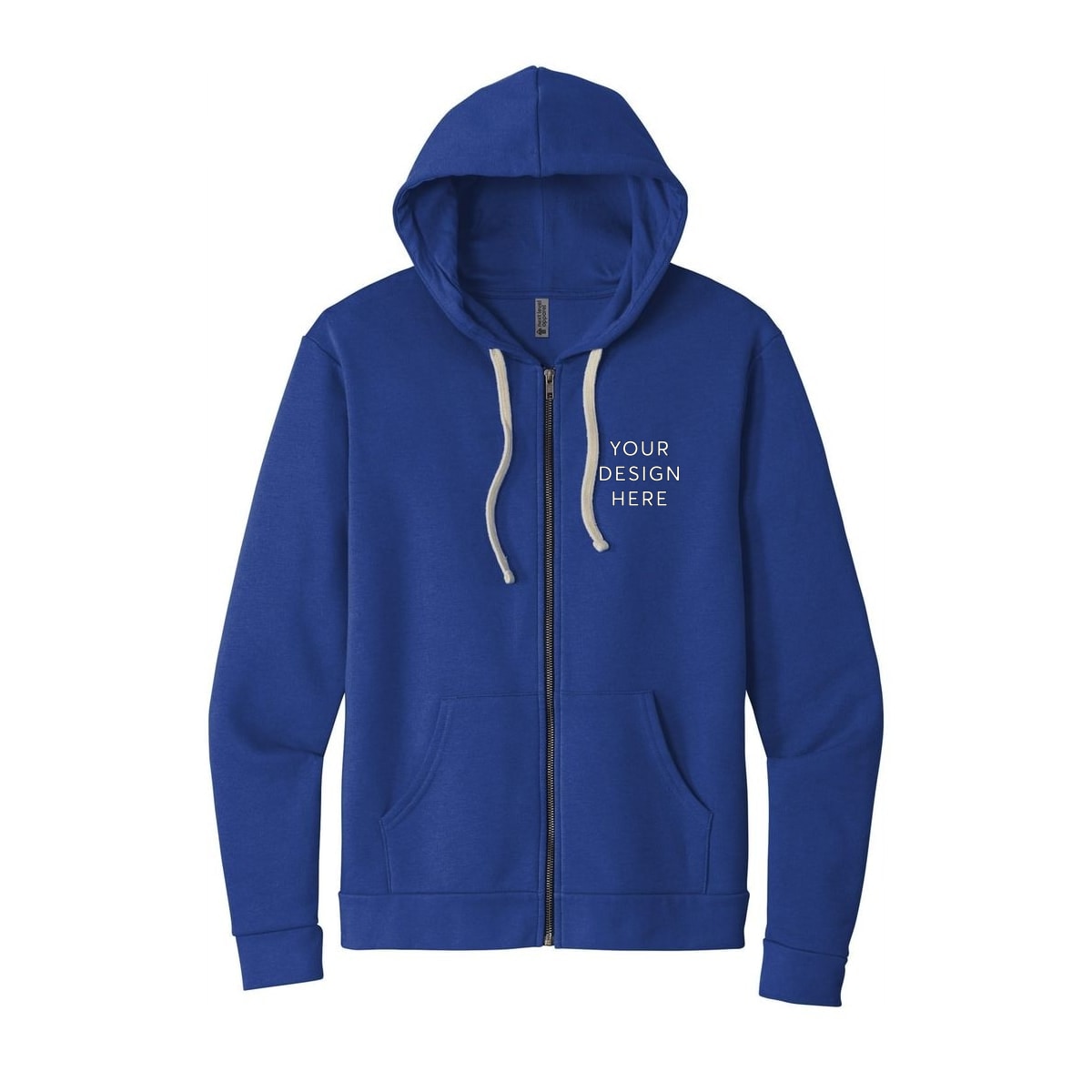 Next Level Apparel Adult Santa Barbara Zip Hoodie