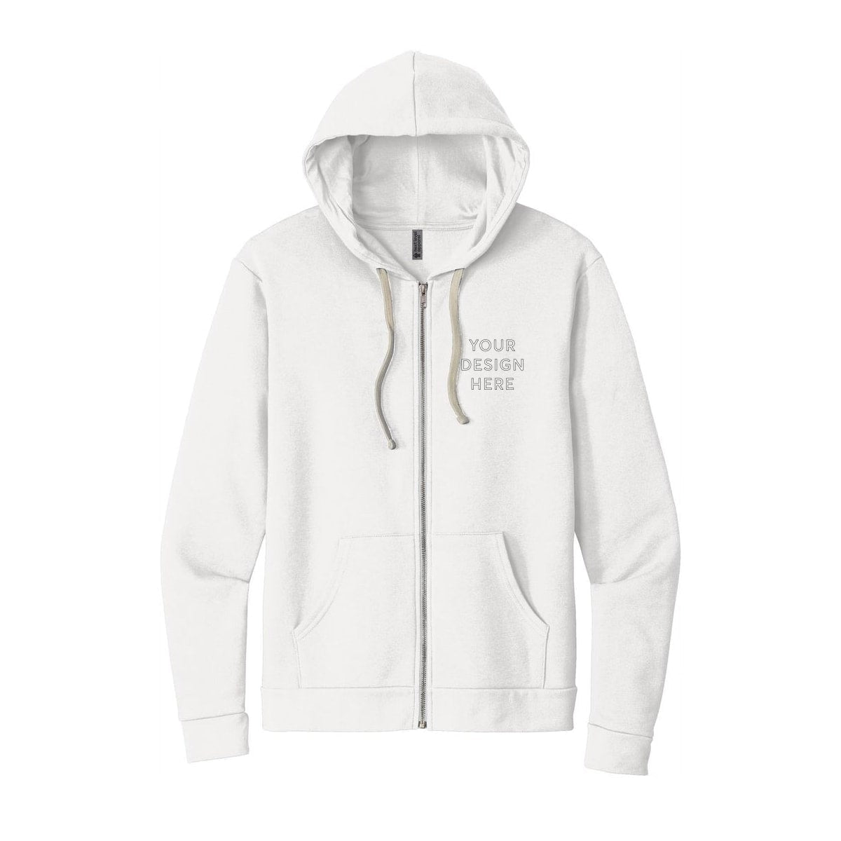 Next Level Apparel Adult Santa Barbara Zip Hoodie